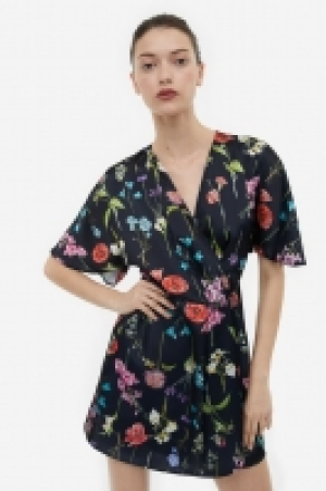 Satin wrap dress £13.00
