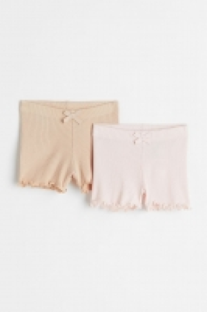 2-pack ribbed shorts £5.00