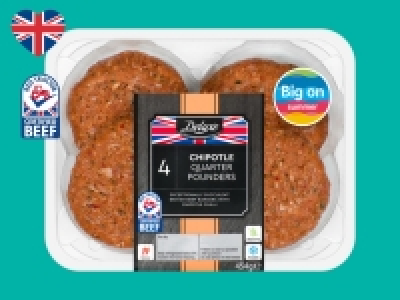 Deluxe 4 Chipotle British Beef Quater Pounders