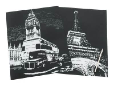 Crelando Scratch Art Set