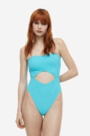 High-leg bandeau swimsuit £12.00