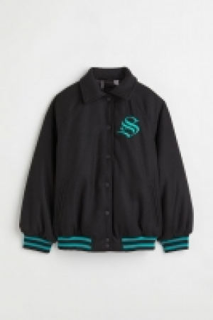 Embroidered baseball jacket £10.00