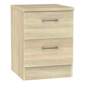 Elmsett Slim Bedside Table Natural 2 Drawers £94.00