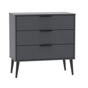 Drayton Chest of Drawers Black 3 Drawers £189.00