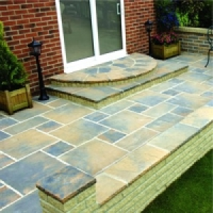 Marshalls Wentworth Paving 600x300mm Calder Brown Single