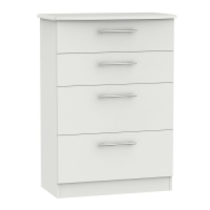 Colby Tall Chest of Drawers Light Grey 4 Drawers £199.00
