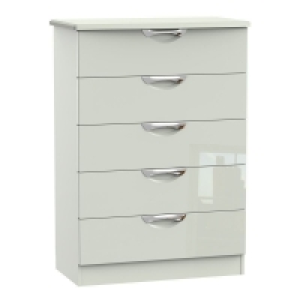 Weybourne Tall Chest of Drawers Off-white 5 Drawers £259.00
