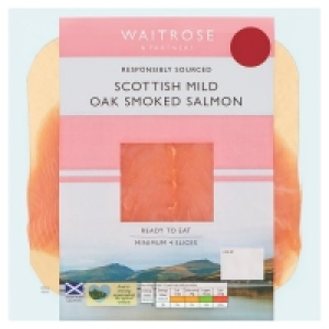 Waitrose Mild Scottish Smoked Salmon100g £5.75
