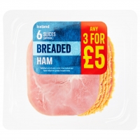 Iceland  Iceland 6 Slices (approx.) Breaded Ham 100g