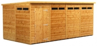 Wickes  Power Sheds 16 x 8ft Pent Shiplap Dip Treated Security Shed