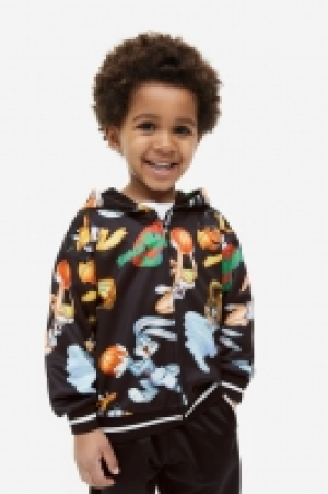 Printed zip-through hoodie £9.00