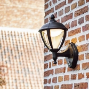 Lutec Unite LED PIR Outdoor Wall Light - Black £40.00