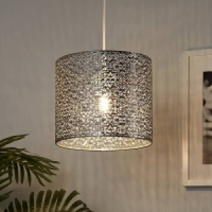 Vanessa Easy Fit Lamp Shade - Chrome