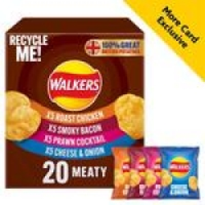 Walkers Meaty Variety Multipack Crisps Box £4.89