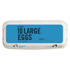 Iceland 10 Large Eggs £1.99