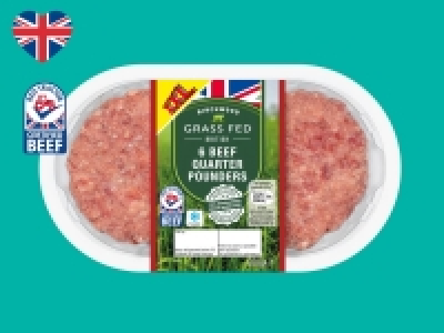Birchwood 6 Grass-Fed Beef Quarter Pounders £4.99