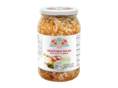 Polish Taste Vegetable Salad with White Cabbage