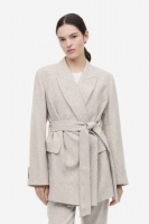 Tie-belt wool-blend blazer £90.00