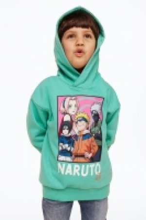 Oversized print-motif hoodie £6.00