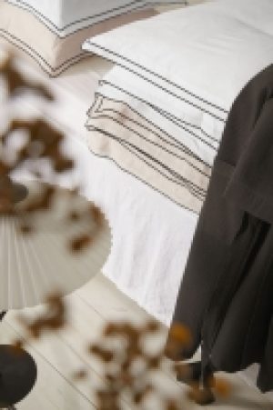Linen-blend single duvet cover set £27.00