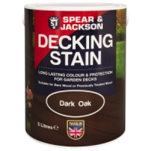 Spear & Jackson Decking Stain 5L - Dark Oak £18.00