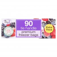 Iceland  TidyZ 90 Tie Handle Premium Freezer Bags
