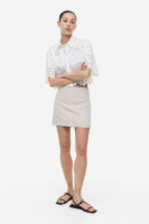 Linen-blend mini skirt £12.00