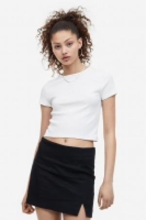 Linen-blend mini skirt £5.00
