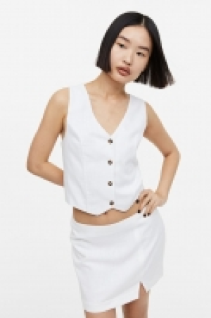 Linen-blend mini skirt £7.00