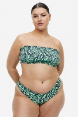 Smocked bandeau bikini top £3.00