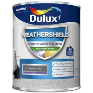Dulux Weathershield Quick Dry Satin - Gallant Grey 750ml
