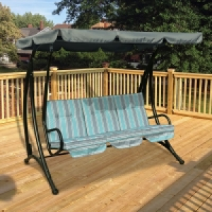 Hartwell Garden Swing Seat by Croft - 3 Seats Blue Cushions £179.00