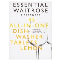 Waitrose  Essential 45 Dishwasher Tablets Lemon810g