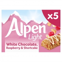 Iceland  Alpen Light White Chocolate, Raspberry & Shortcake 5x19g