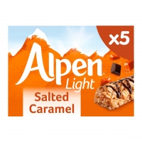 Iceland  Alpen Light Cereal Bars Salted Caramel 5 x 19g