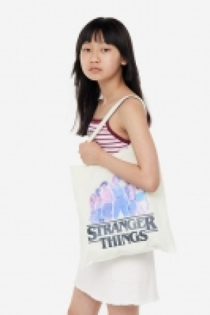 Printed canvas shopper £3.00