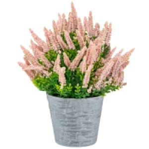 Heather In Plant Pot - Light Pink