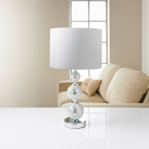 Ella Mosaic Table Lamp - White