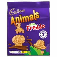 Iceland  Cadbury Animals Mini Biscuits 7 Pack 139.3g