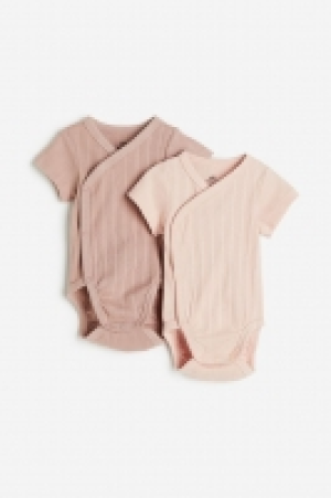 2-pack wrapover bodysuits £5.00