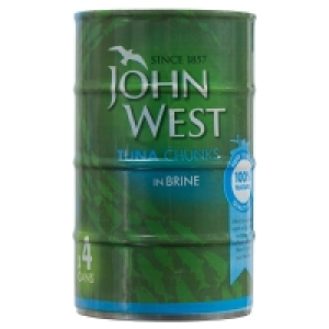 John West Tuna Chunks in Brine 4 x 132g £3.00