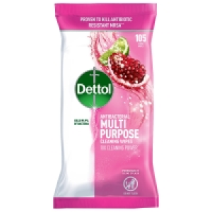 Dettol Anti-Bacterial Multi Purpose Wipes 105pk