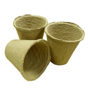 Homebase  Round Fibre Pots 20x6cm 1 Row