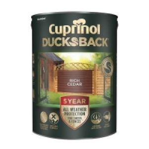 Cuprinol 5 Year Ducksback - Rich Cedar - 5L &pound;16.00