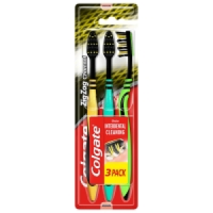 Colgate Medium ZigZag Toothbrushes 3pk