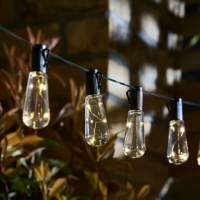 RobertDyas  Smart Solar Vintage String Lights