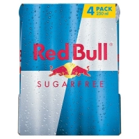 Poundland  Red Bull Energy Drink, Sugar Free 4x250ml
