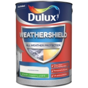 Dulux Weathershield Smooth Masonry Pure Brilliant White 5L £25.00