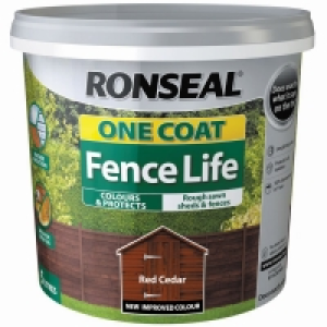Ronseal One Coat Fence Life - Red Cedar 5L £5.00