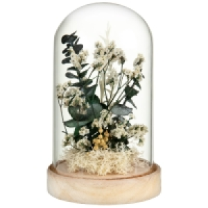 Floral Decoration In Glass - Green £3.00